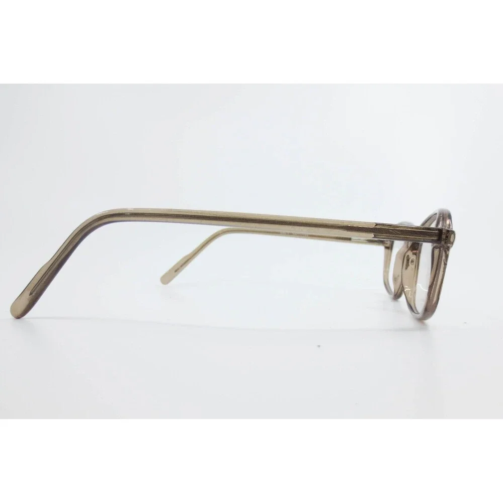 Modern BJRT Grey Oval Eyeglass Frames 54-17-145 Translucent Neutral Glasses